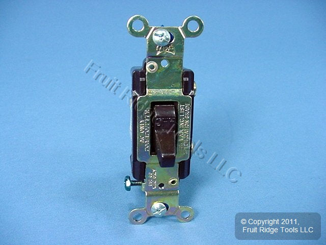 Cooper Wiring Devices CS120B Brown Commercial Single Pole On/Off