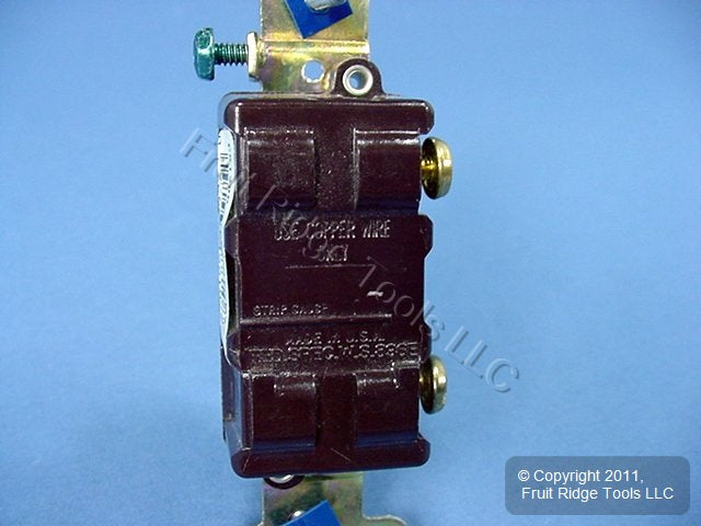 Cooper Wiring Devices CS120B Brown Commercial Single Pole On/Off