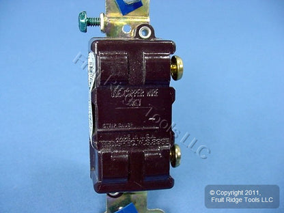 Cooper Wiring Devices CS120B Brown Commercial Single Pole On/Off