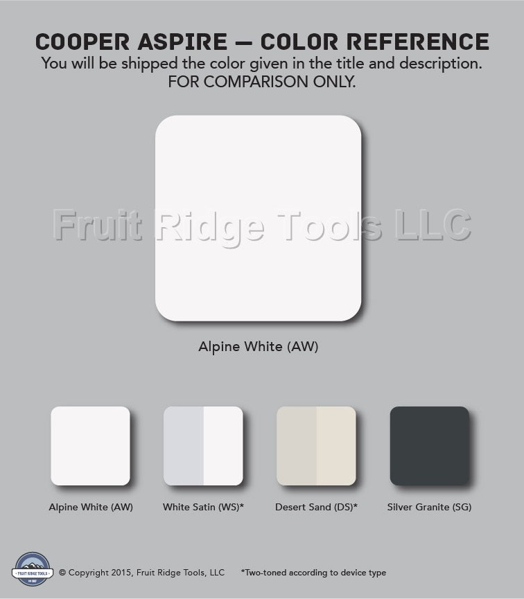 Aspire 955MKAW-P Alpine White Color Change Kit for 1, 10, 15, 20, 30-Min Timer
