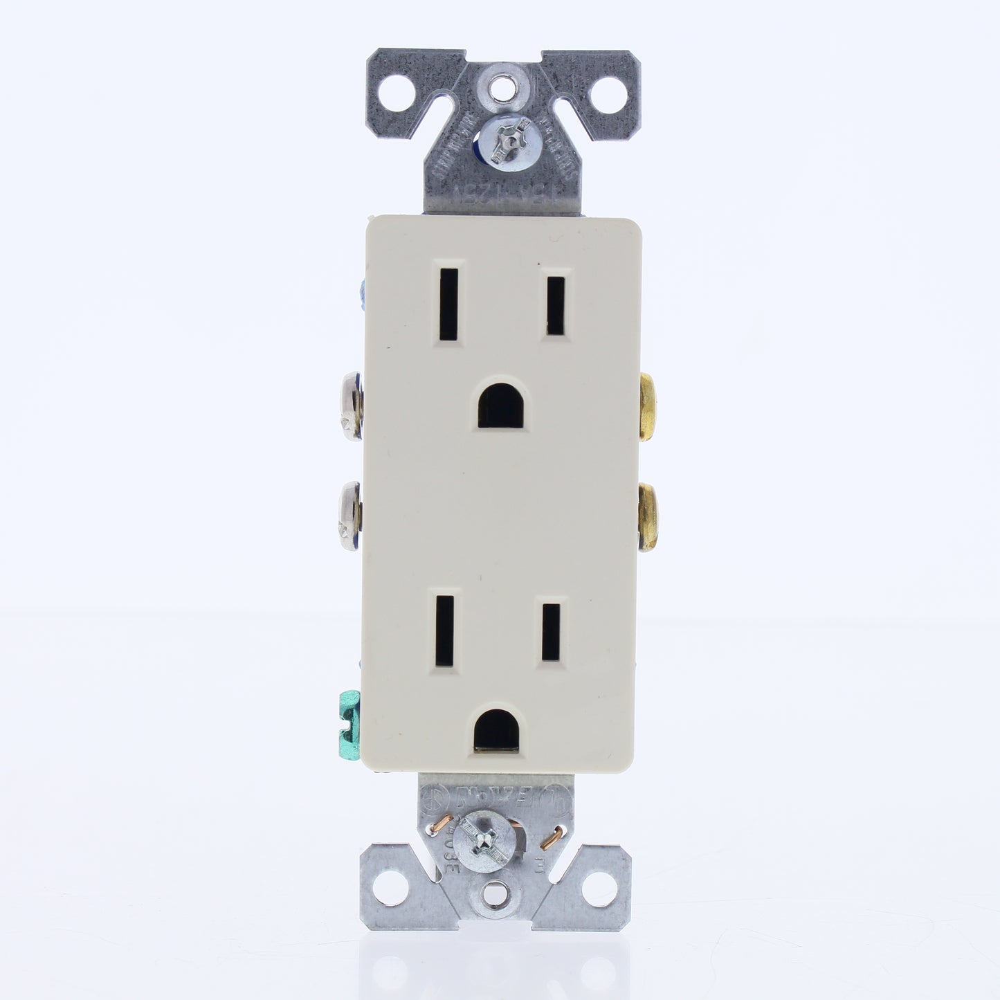 10 Cooper Almond Decorator Outlet Duplex Receptacles Nema 5-15R 15A 125V 1107-9A