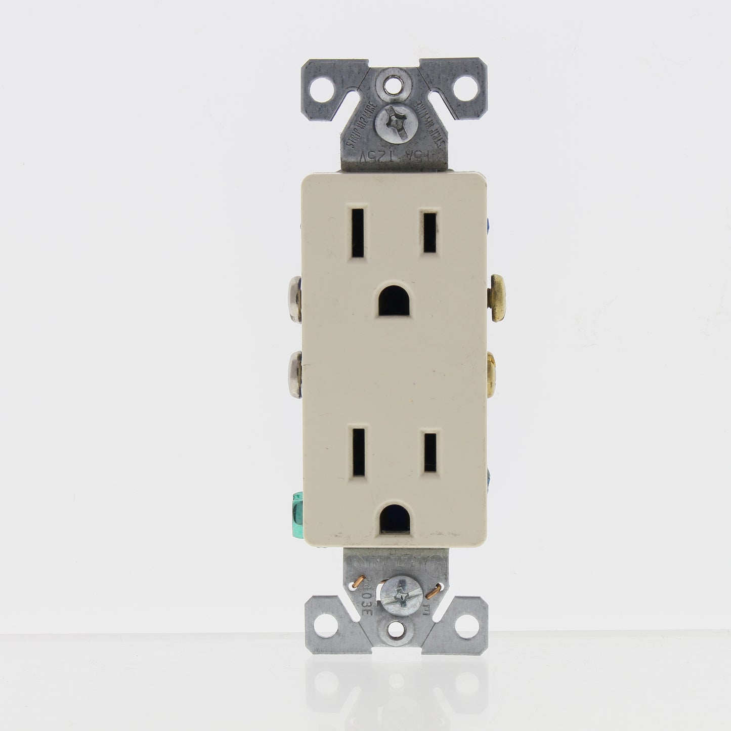 Cooper Almond Decorator Outlet Duplex Receptacles Nema 5-15R 15A 125V 1107-9A