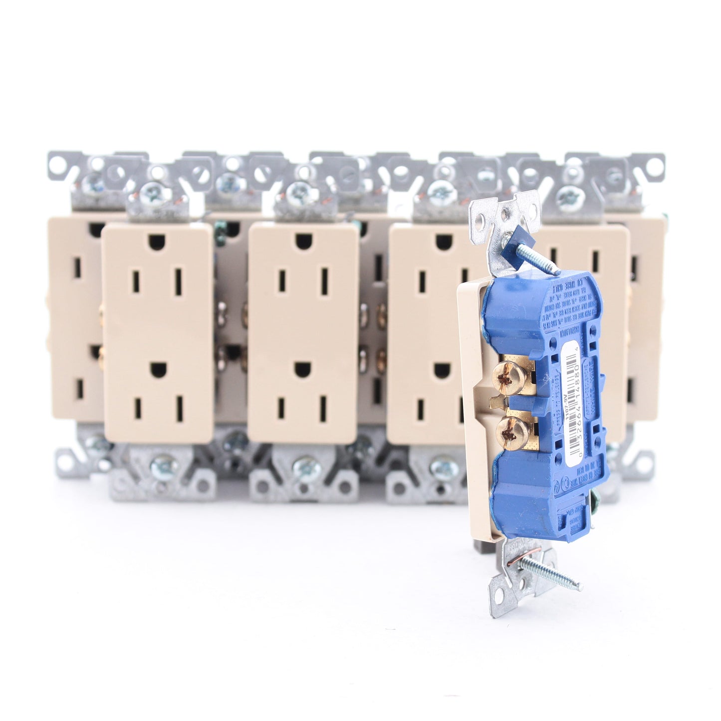 Cooper 1107-9V Ivory Decorator 15A Outlet Duplex Receptacles 5-15R 125V 10pcs