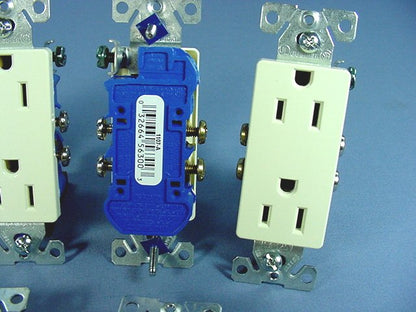 10 Cooper Almond Decorator Outlets Duplex Receptacle 15A 125V Nema 5-15R 1107A