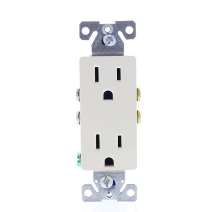 22 Cooper Almond Decorator Outlet Duplex Receptacles 5-15R 15A 125V 1107A Boxed
