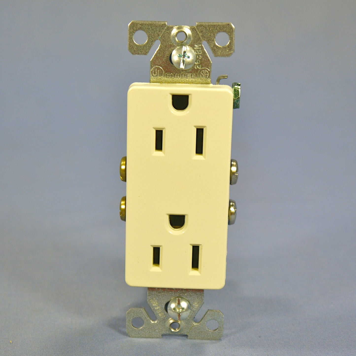 Cooper Almond Decorator Outlet Duplex Receptacle Nema 5-15R 15A 125V 1107A Boxed