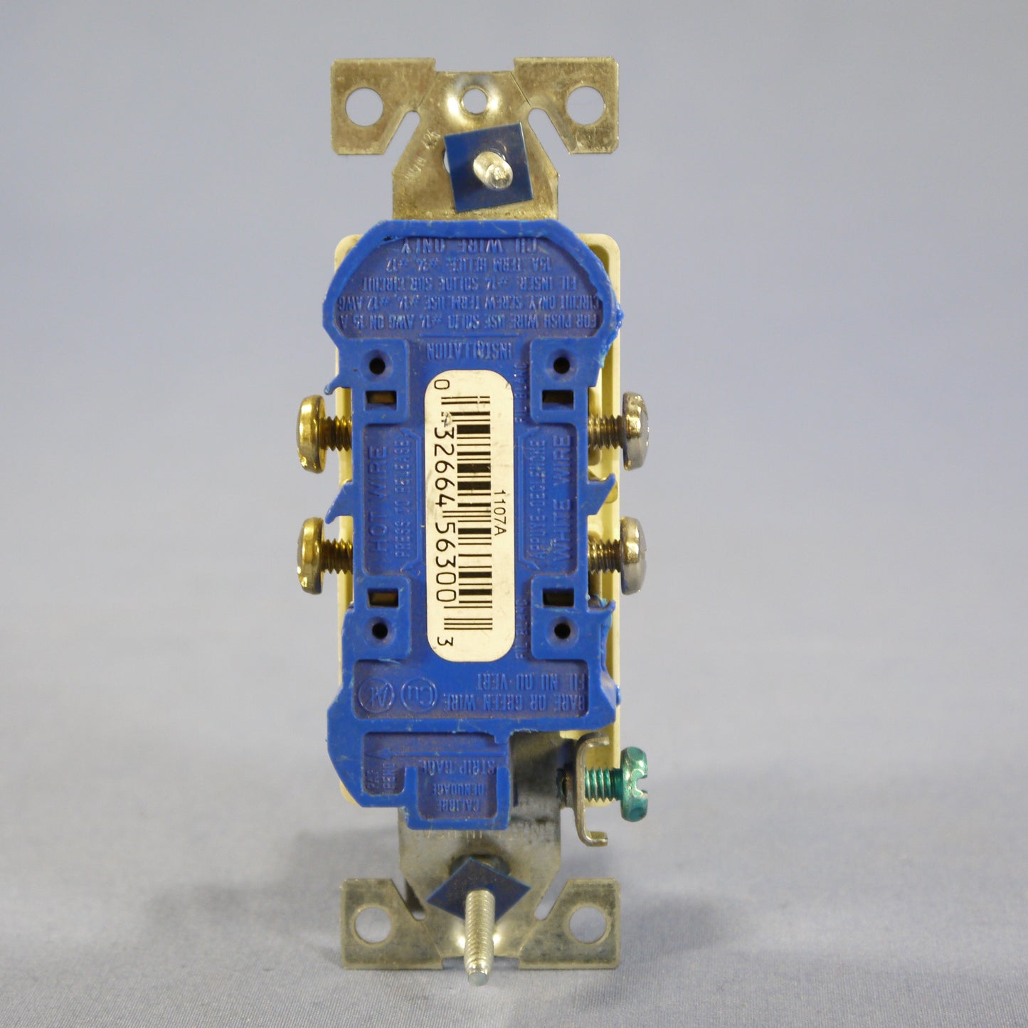 Cooper 1107A Almond Residential Decorator 5-15 15A Bulk Outlet Duplex Receptacle