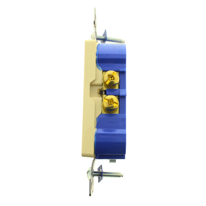 Cooper 1107V Ivory Residential Decorator Receptacle Duplex Outlet 15A 125V 5-15R