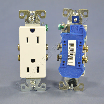 10 Cooper White Decorator Receptacle Duplex Outlets Nema 5-15R 15A 125V Boxed