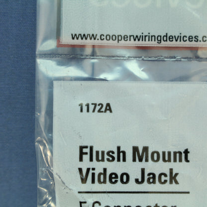 Cooper 1172A Almond 1-Gang Coaxial Jack Unbreakable Standard Wallplate Cover