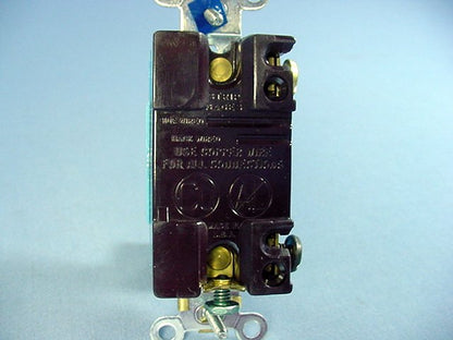 Cooper 1201V Ivory Industrial Toggle Wall Light Switch Single Pole 15A 120/277V