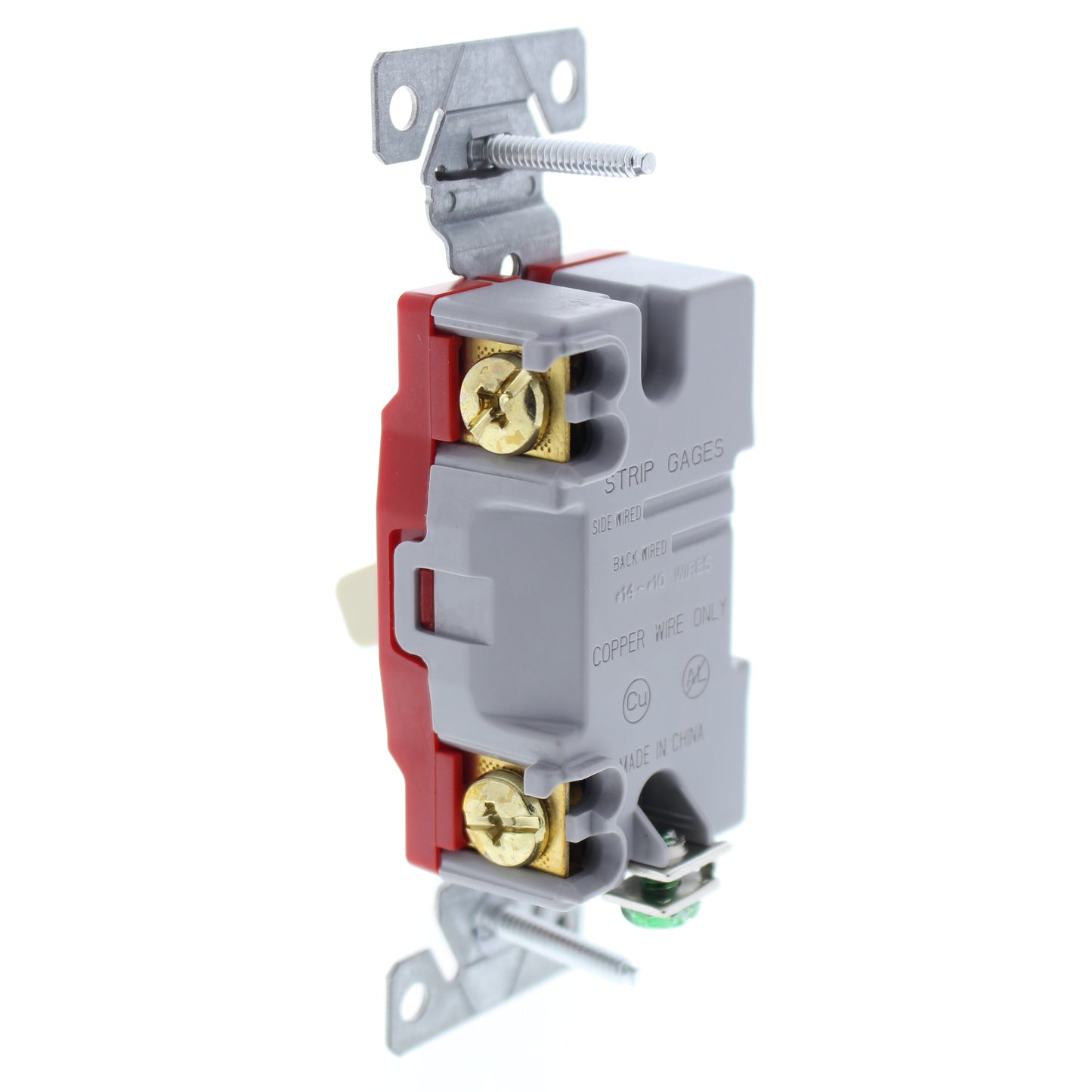 Cooper 1221V Ivory Industrial Grade Single Pole AC Toggle Wall Light Switch 20A