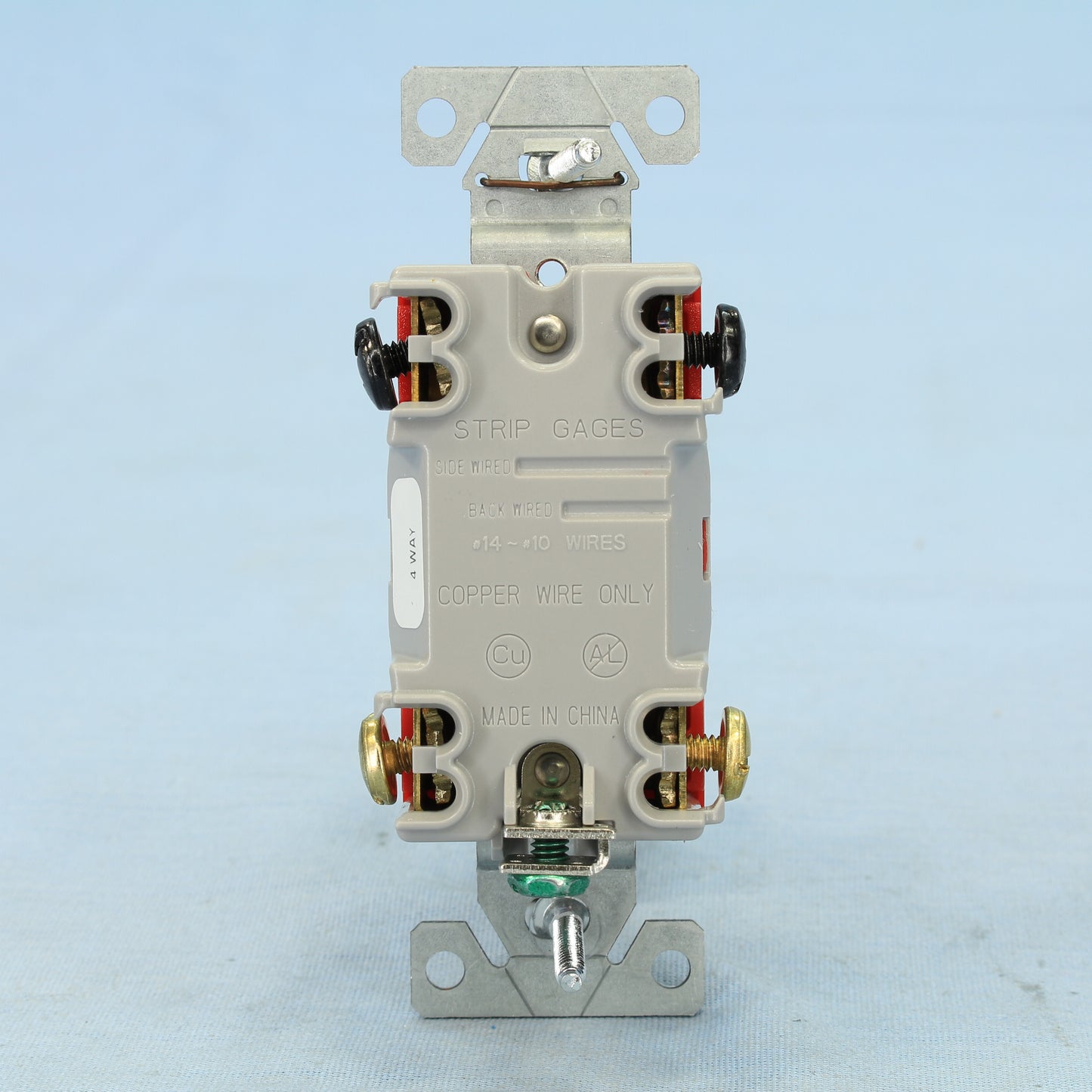 Cooper 1224V 4-Way Ivory Industrial Grade Toggle Switch 20A Back & Side Wired