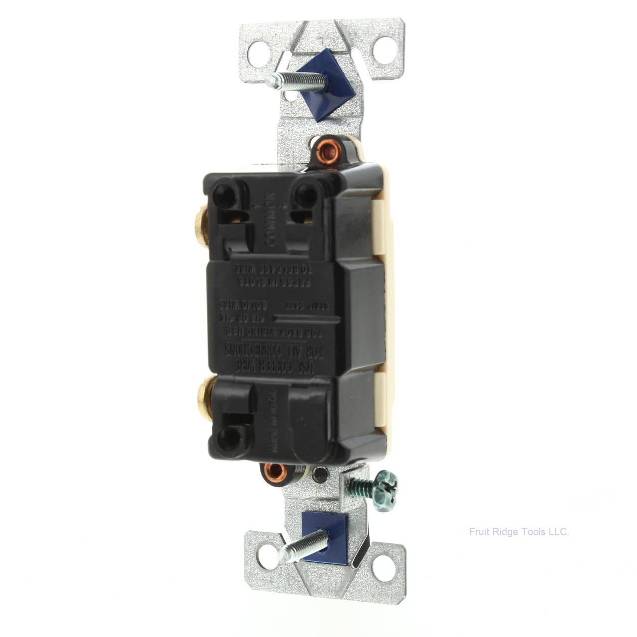 Cooper 1240-1V Ivory Heavy Duty Unipolar Single Pole Toggle Switch 15A 120/277V