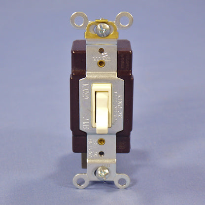 Cooper Wiring 1242-7A Almond 4-Way Toggle Wall Light Switch 15A 120/277V Boxed