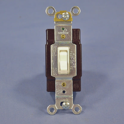 Cooper Wiring 1242-7LA Lt Almond 4-WAY Toggle Wall Light Switch 15A 120/277V Box