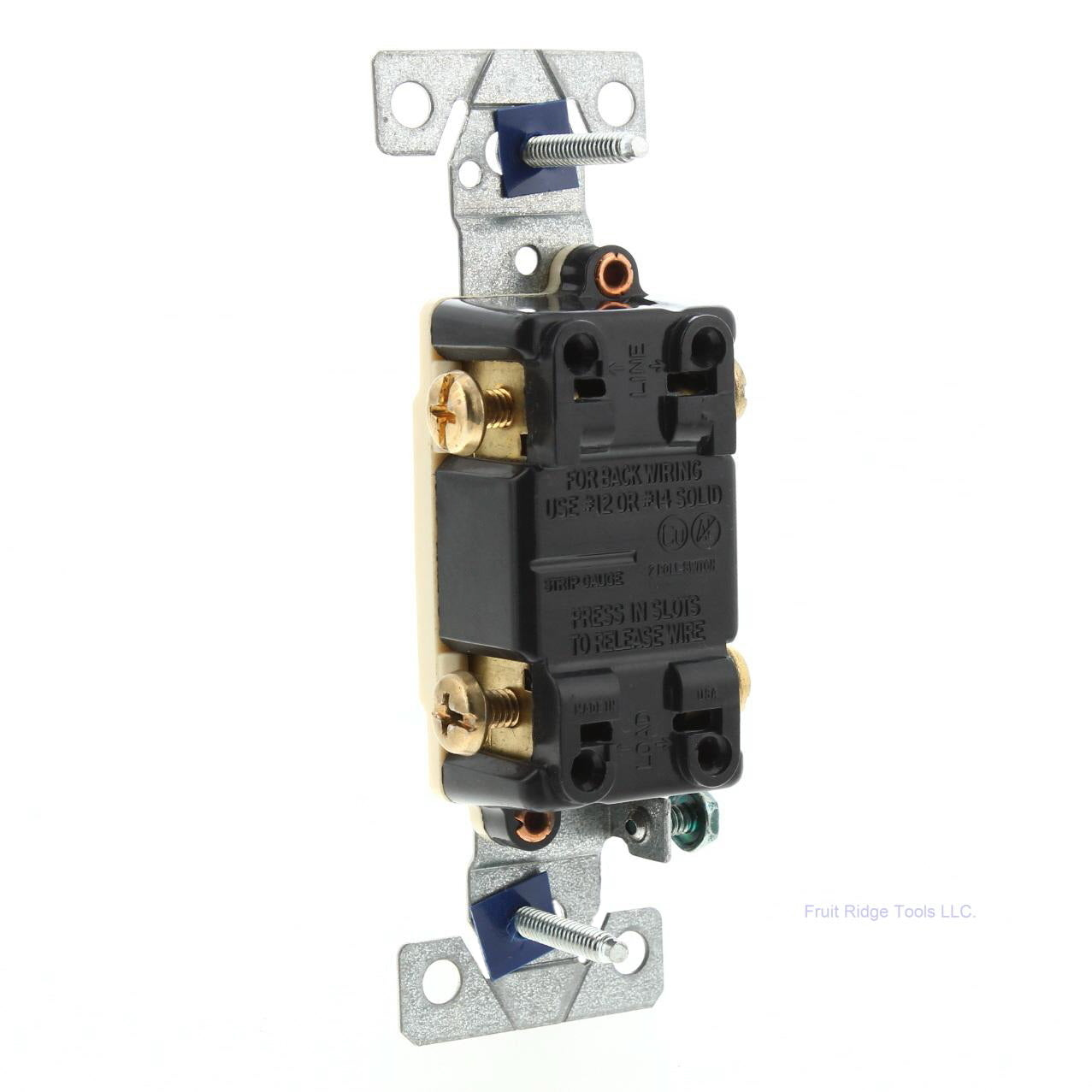 Cooper Brown Heavy Duty Grounding Double Pole Toggle Switch 15A 120/277V 1262-1B