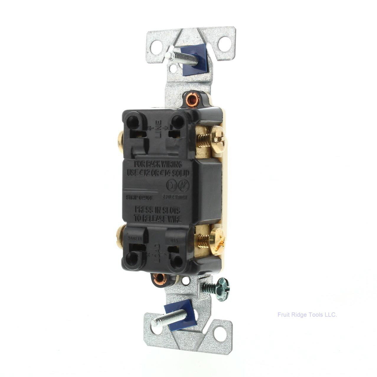 Cooper Brown Heavy Duty Grounding Double Pole Toggle Switch 15A 120/277V 1262-1B