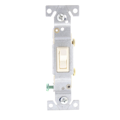 Cooper Lt Almond Toggle Wall Light Switch Single Pole 15A Bulk 1301-7LA