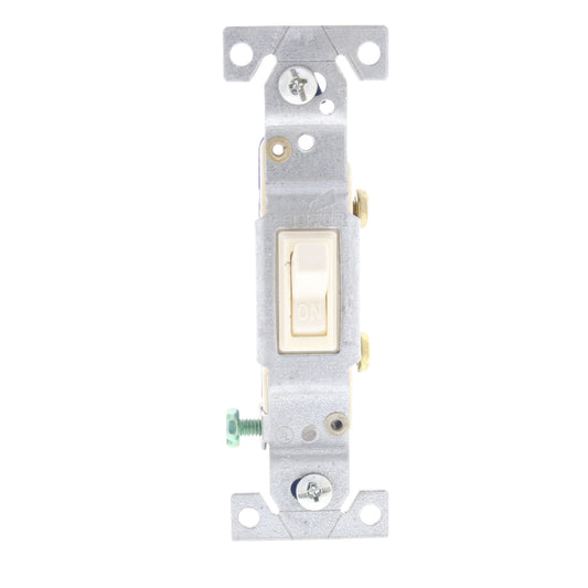 Cooper Lt Almond Toggle Wall Light Switch Single Pole 15A Bulk 1301-7LA