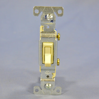 Cooper Wiring Devices 1301V Ivory Toggle Wall Light Switch