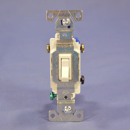 Cooper Wiring Devices 1303-7LA Light Almond Toggle Wall Switch