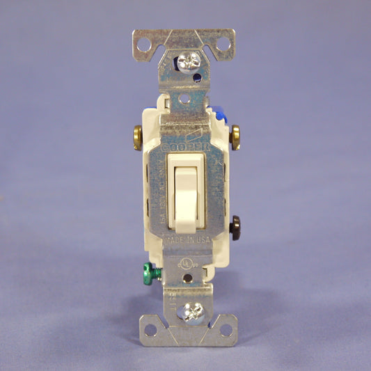 Cooper Wiring Devices 1303-7LA Light Almond Toggle Wall Switch