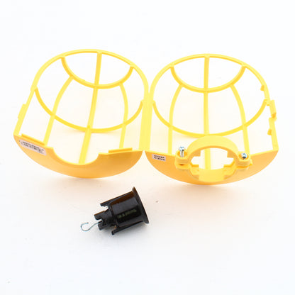 8pcs Cooper Wiring Hook Mounting Nylon Medium Yellow Lamp Holder Guards 1466Y