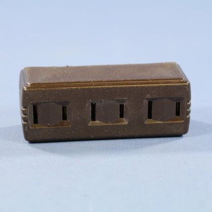 Cooper Brown Triple Tap Non-Grounding Receptacle Outlet Adapter 15A 125V 1747B