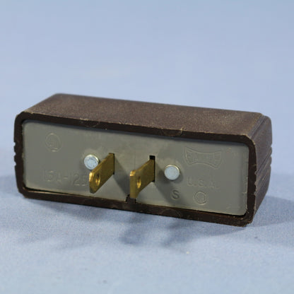 Cooper Brown Triple Tap Non-Grounding Receptacle Outlet Adapter 15A 125V 1747B