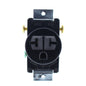 Cooper 1876BK-BU 20A Straight Blade Receptacle 3-Wire 2-Pole Short Straps 250V