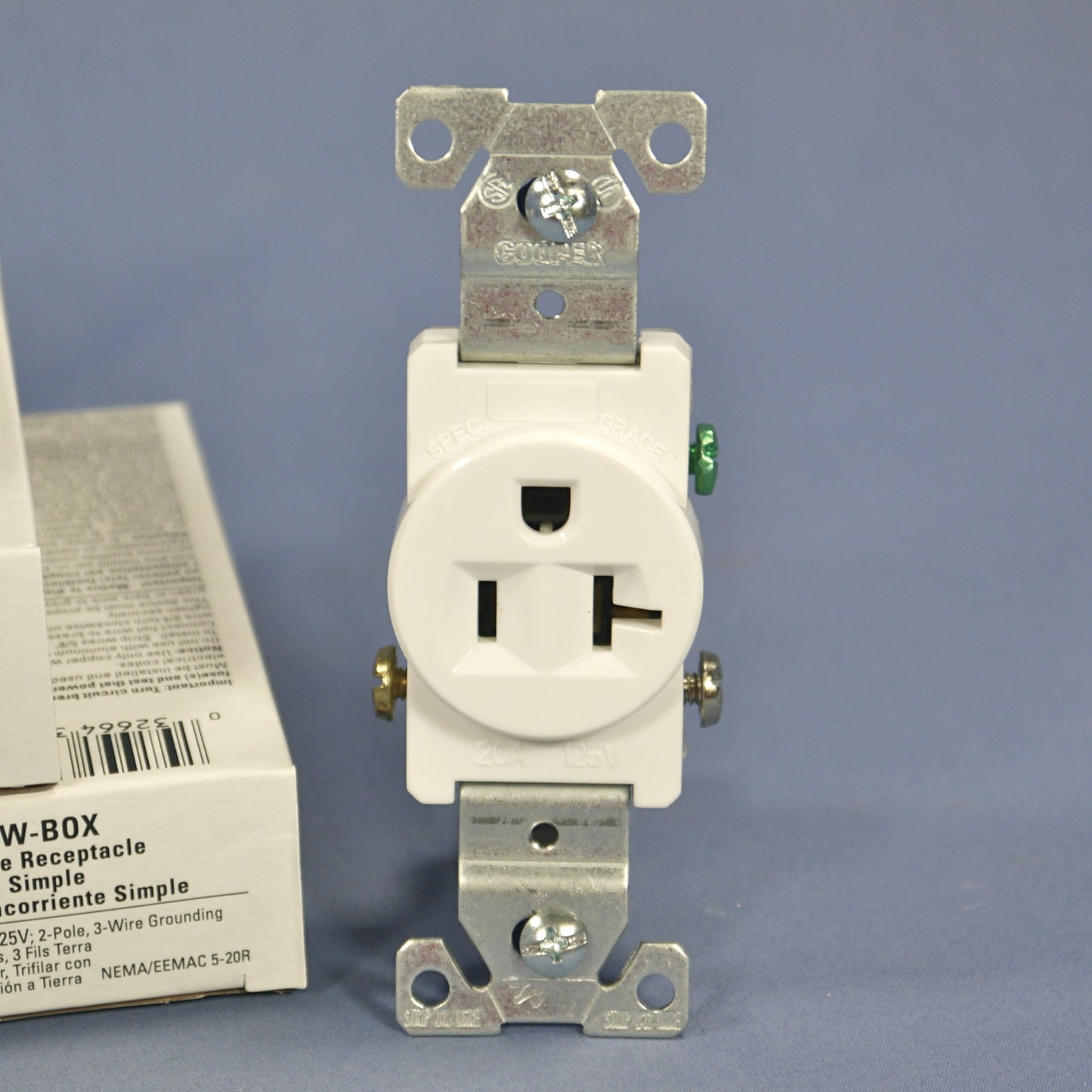 10 Cooper Electric White Commercial Outlet Receptacles 5-20 125V 20A 1877W