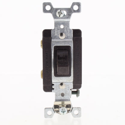 Cooper 1991 Brown Specification Grade Toggle Wall Light Switch 20A 120/277V