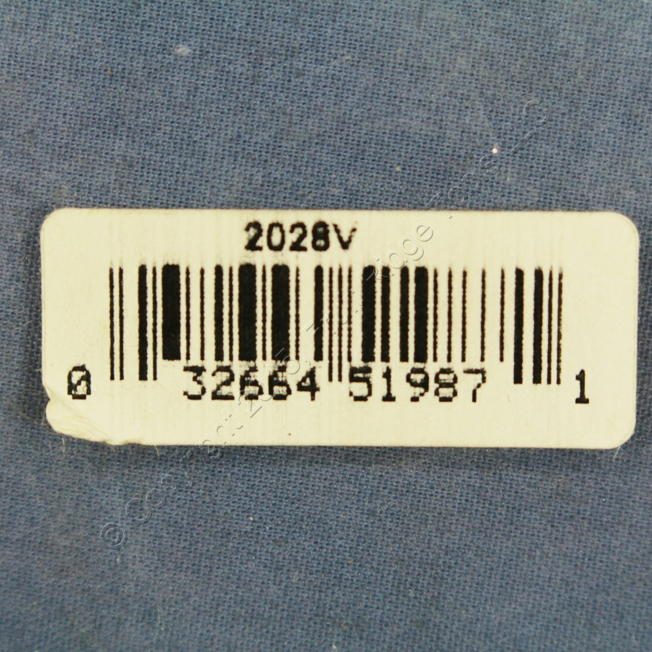 Cooper 2028V Ivory Mid-size Phone Radio Cable Thermoset Wallplate 3/8" Opening