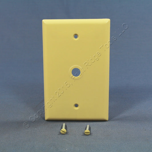 Cooper 2028V Ivory Mid-size Phone Radio Cable Thermoset Wallplate 3/8" Opening