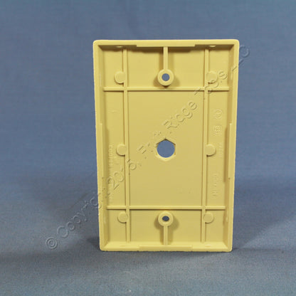 Cooper 2028V Ivory Mid-size Phone Radio Cable Thermoset Wallplate 3/8" Opening