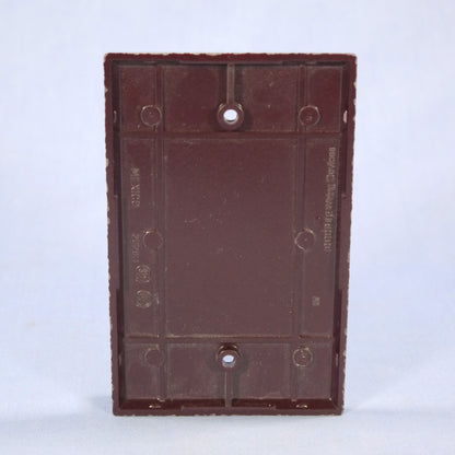 Cooper 2029B Brown 1-Gang Standard Blank Thermoset Wallplate Mid-Size Cover