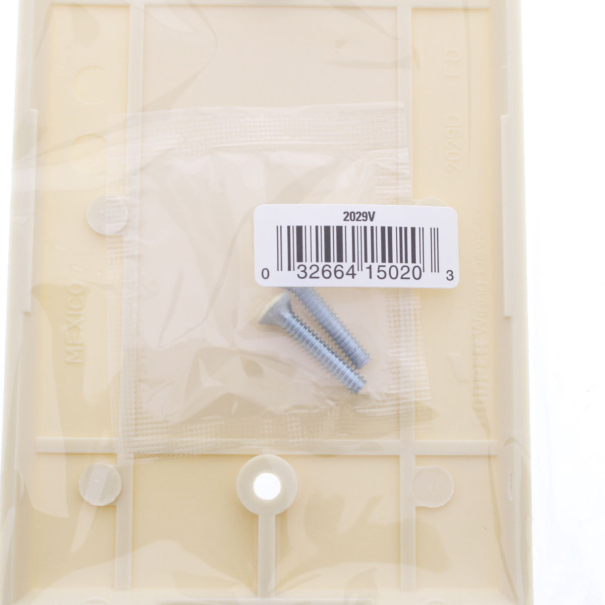 Cooper 2029V Ivory 1-Gang Thermoset Mid-Size Blank Wallplate Cover Box Mount