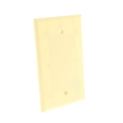 Cooper 2029V Ivory 1-Gang Thermoset Mid-Size Blank Wallplate Cover Box Mount