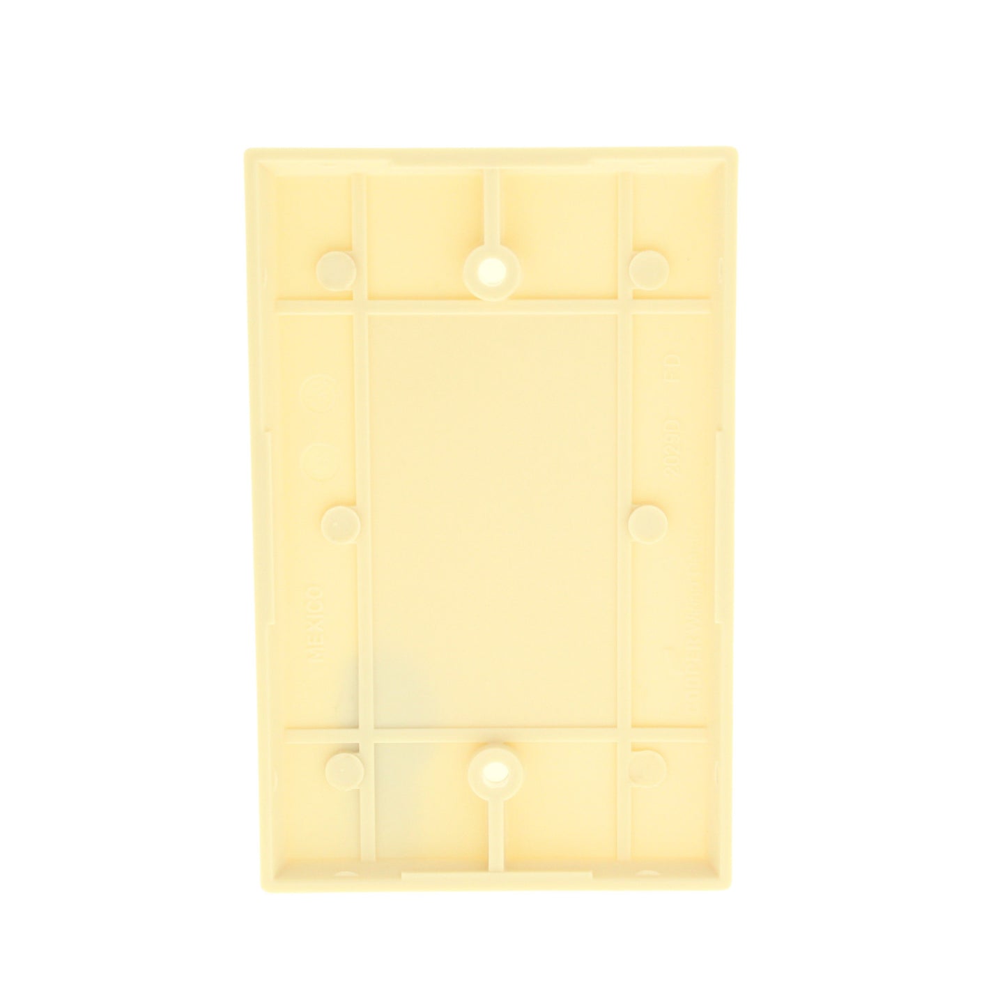Cooper 2029V Ivory 1-Gang Blank Plastic Wallplate Mid-Size Cover Box Mount 25pcs
