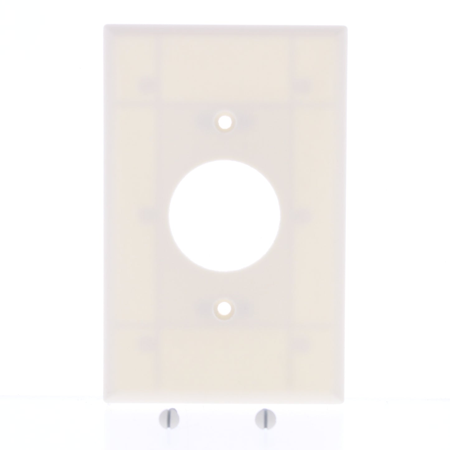 Cooper 2031LA Light Almond 1.406" Single Receptacle Mid-Size Thermoset Wallplate