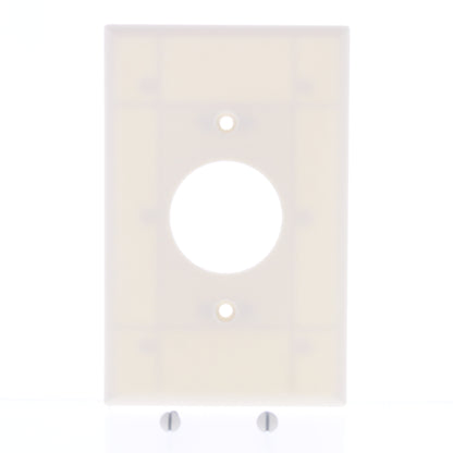 Cooper 2031LA Light Almond 1.406" Single Receptacle Mid-Size Thermoset Wallplate