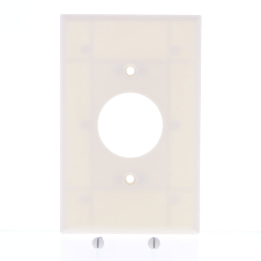 Cooper 2031LA Light Almond 1.406" Single Receptacle Mid-Size Thermoset Wallplate