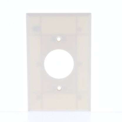 Cooper 2031LA Light Almond 1.406" Single Receptacle Mid-Size Thermoset Wallplate