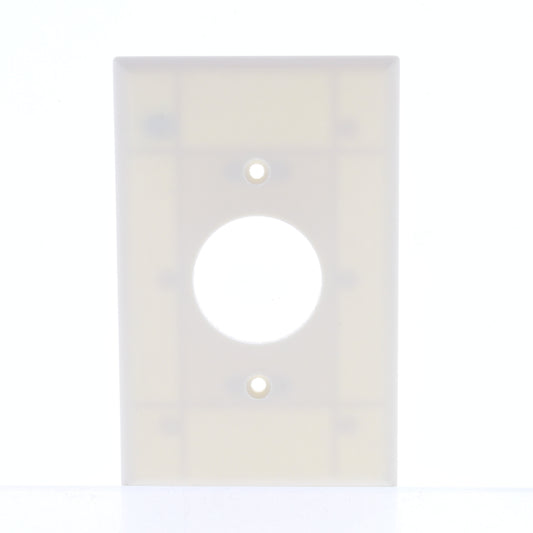 Cooper 2031LA Light Almond 1.406" Single Receptacle Mid-Size Thermoset Wallplate
