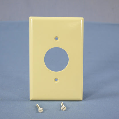 Cooper 2031V Ivory 1-Gang Single 1.406" Receptacle Thermoset Mid-Size Wallplate