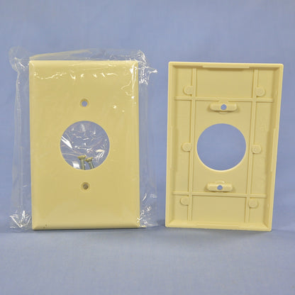Cooper 2031V Ivory Single 1.406" Outlet 1-Gang Plastic Mid-Size Wallplate 3-Pack