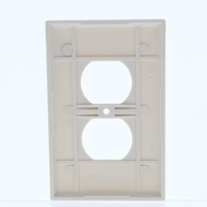 Cooper 2032LA Lt Almond 1-Gang Thermoset Wallplate Duplex Outlet Mid-Size Cover