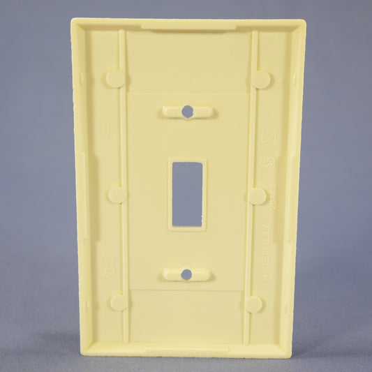 Cooper 2034A Almond 1-Gang Toggle Switch Mid-Size Cover Thermoset Wallplate