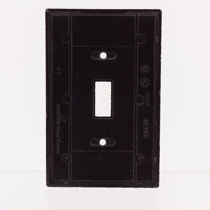 Cooper 2034B Brown 1-Gang LARGE Toggle Switch Thermoset Wallplate Mid-Size Cover